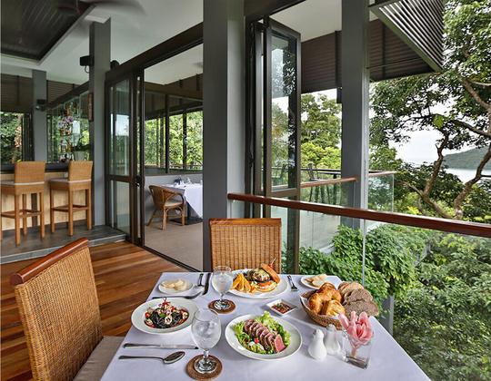 Kuang one bedroom pool villa Rimba dining
